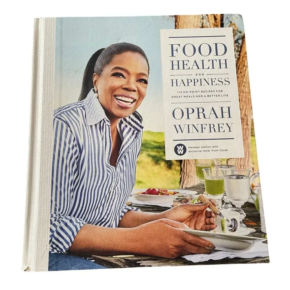 Food Health & Happiness by Oprah Winfrey Hardcover Cookbook Great Recipes WW